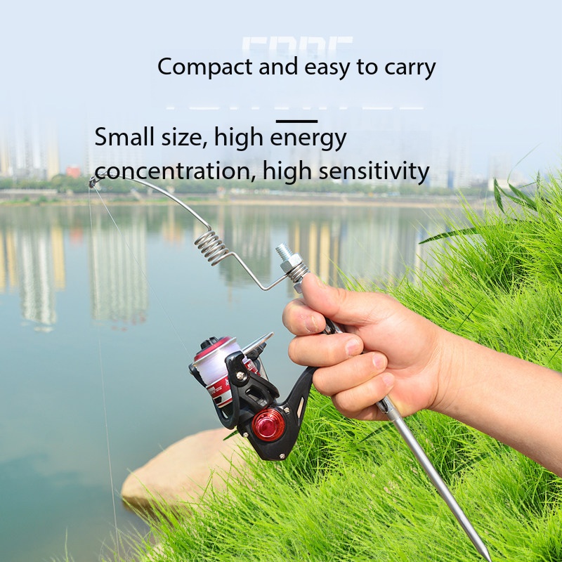 Joran Pancing Mini Portabel Sa - Ice Fishing Reel ulasan dan harga